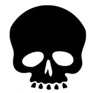1" Skull Game Counters