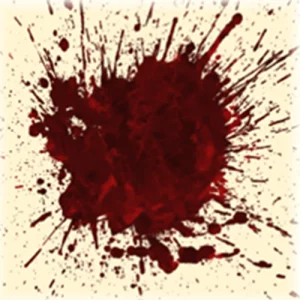 1" Blood Splat Game Counters