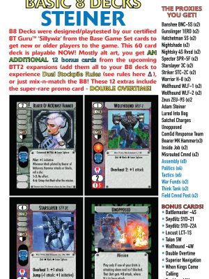 Battletech: Tactics 2 Decks - Basic Steiner