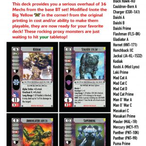 Battletech: Tactics 2 - Modified Mech Reprints