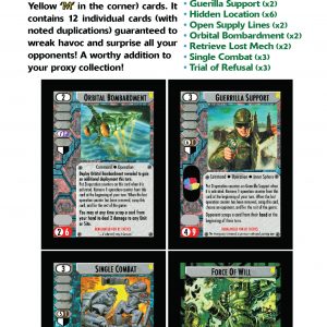 Battletech: Tactics 2 - Rebalanced Reprints