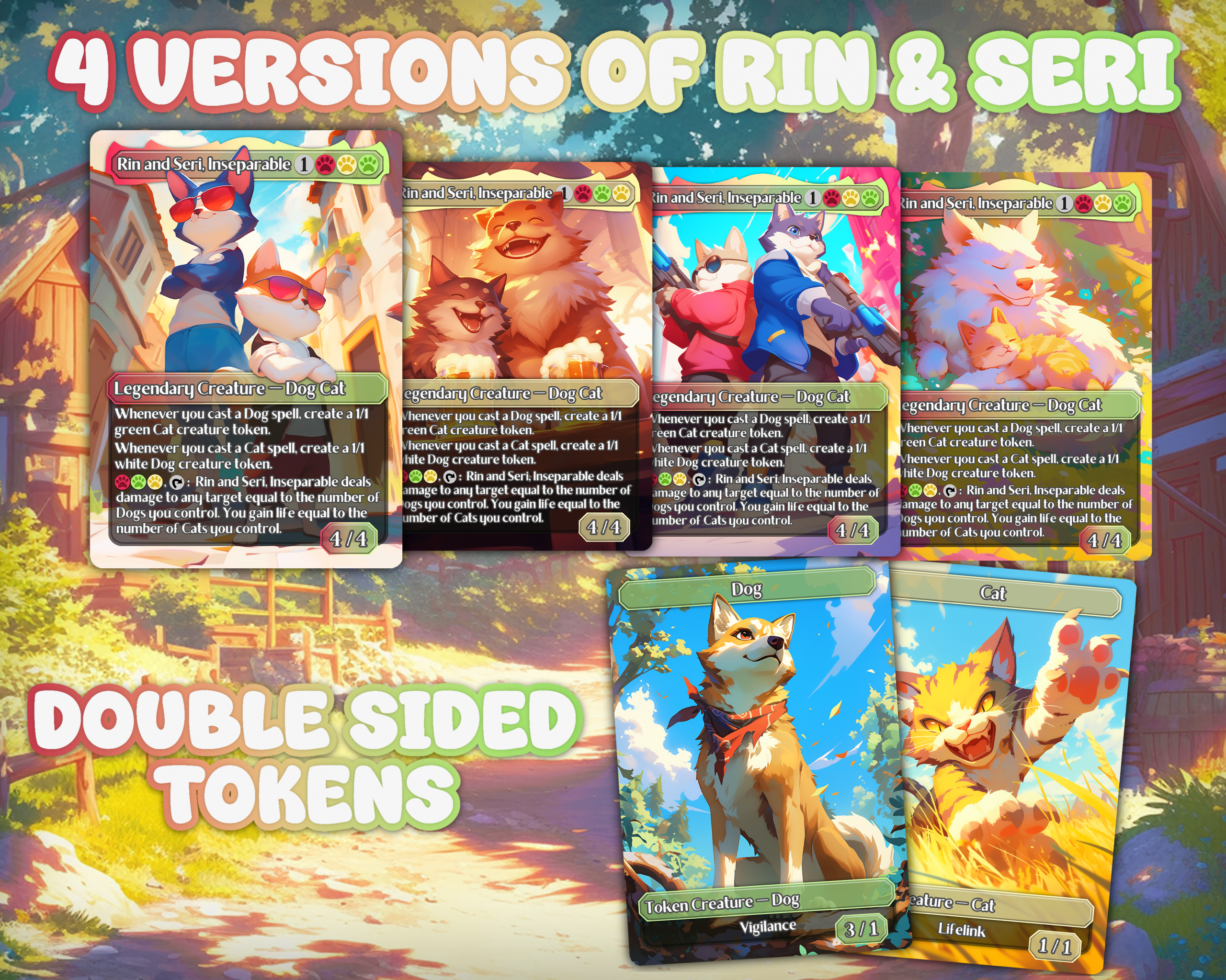 Rin and Seri, Inseparable MTG Commander Proxy Deck - Image 2