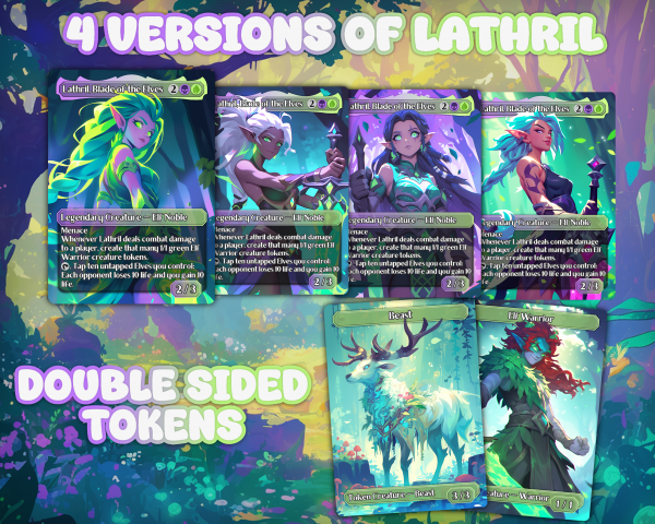 Lathril, Blade of the Elves MTG Commander Proxy Deck - Image 2