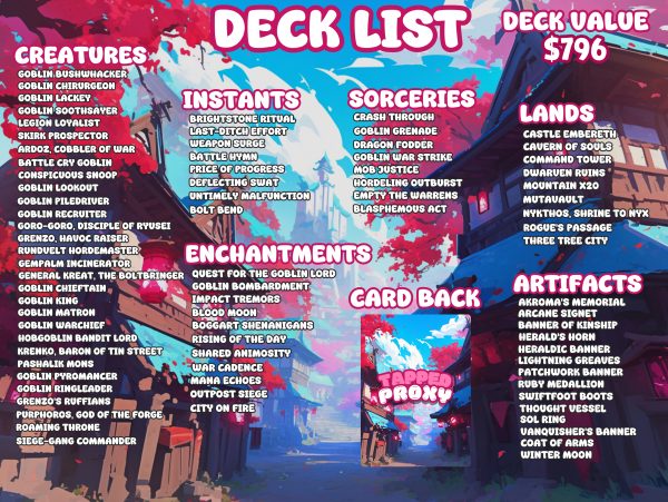 Krenko, Mob Boss MTG Commander Proxy Deck - Image 8