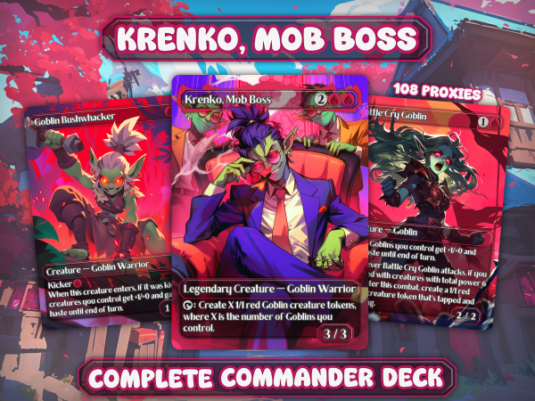 Krenko, Mob Boss MTG Commander Proxy Deck