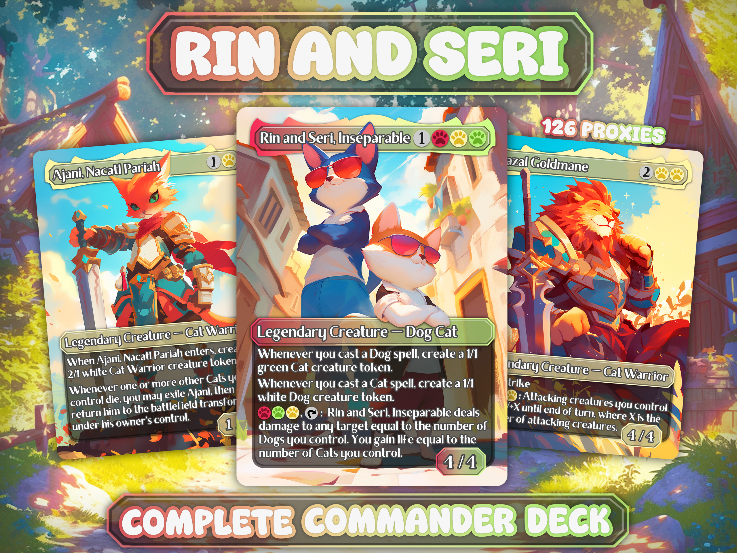 Rin and Seri, Inseparable MTG Commander Proxy Deck