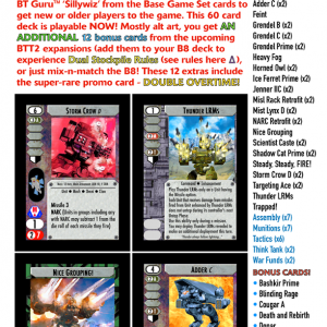 Battletech: Tactics 2 Decks - Basic Smoke Jaguar