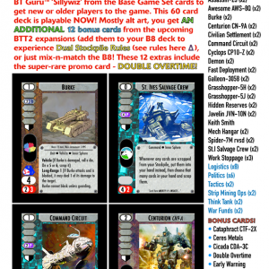 Battletech: Tactics 2 Decks - Basic St Ives