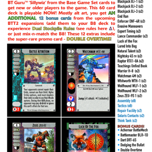 Battletech: Tactics 2 Decks - Basic Davion